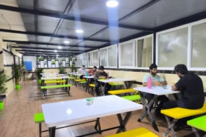 Dining space at Co Living PG in Bangalore