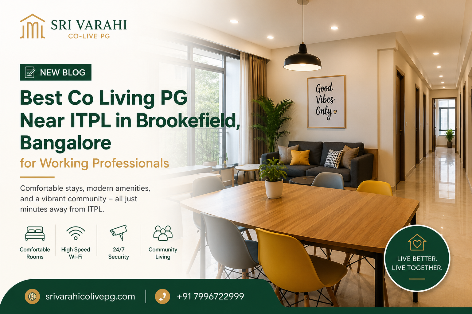 Best Co Living PG Near ITPL in Brookefield