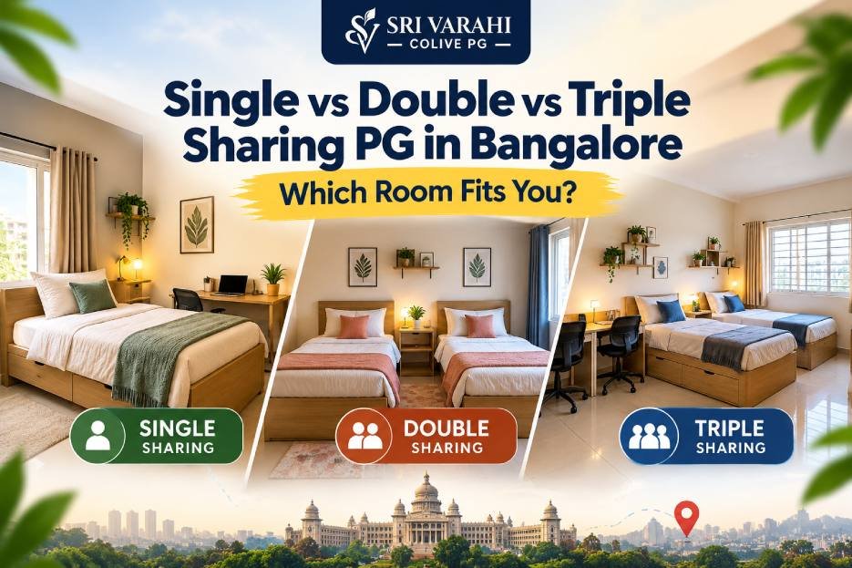 single double triple sharing PG Bangalore